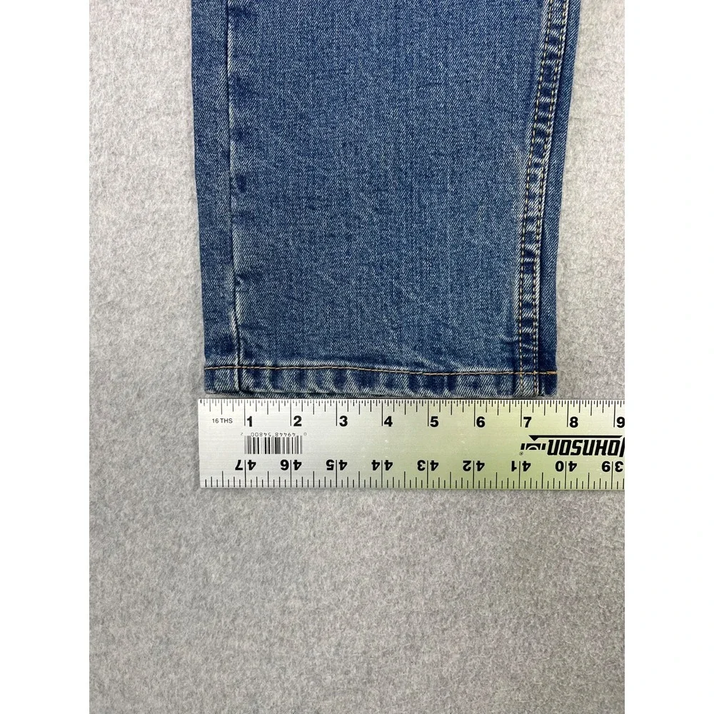 Levis 505 Jeans Mens 32x34 Blue Denim Regular Fit Stretch Straight Leg